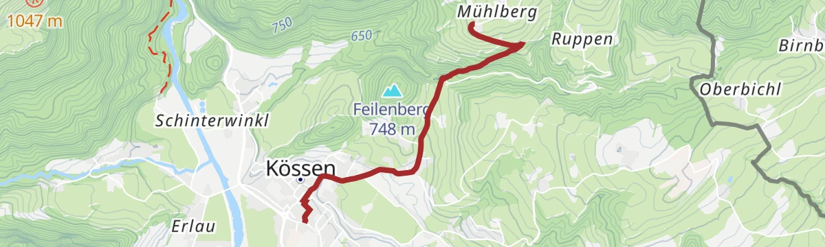 Route map: Jausenstation Mühlberghof (Winterwandern)